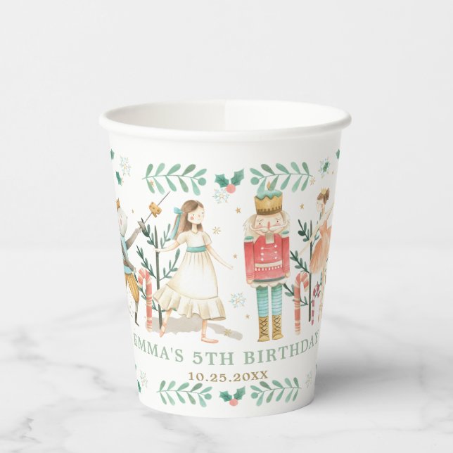 The Nutcracker Ballet Christmas Birthday Party Paper Cups (Left)
