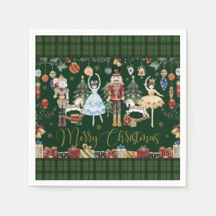 The Nutcracker Ballet Festive Merry Christmas Napkin