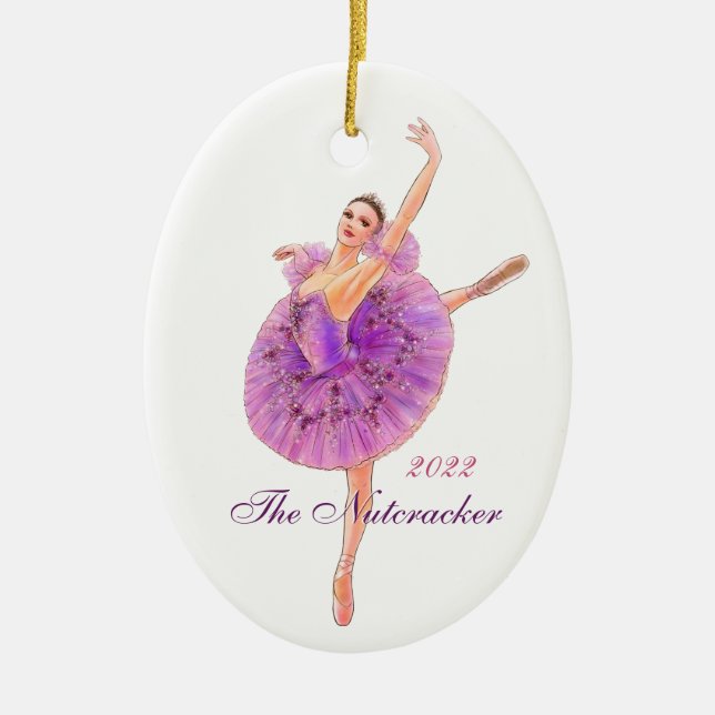 The Nutcracker Ballet Sugar Plum Fairy Ornament (Front)