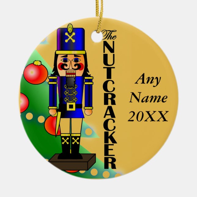 The Nutcracker Ceramic Tree Decoration (Front)