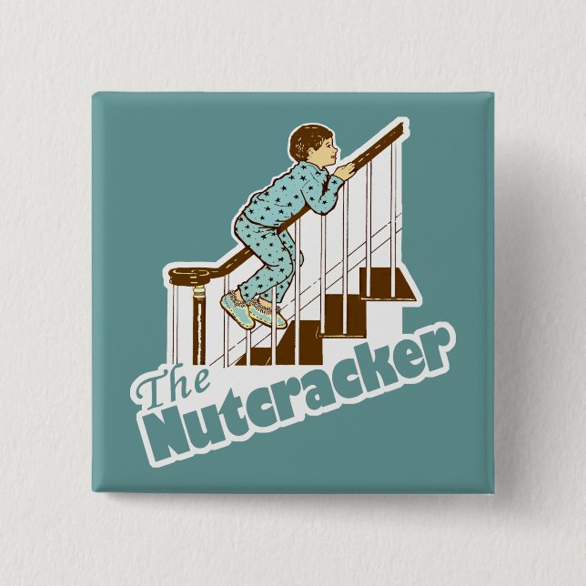 The Nutcracker Christmas 15 Cm Square Badge (Front)