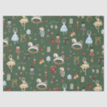 The Nutcracker Christmas Ballet Vintage Watercolor Tissue Paper<br><div class="desc">Festive the Nutcracker themed wrapping paper.</div>