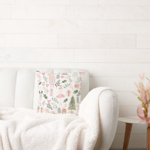 The Nutcracker Holiday Watercolor Cushion