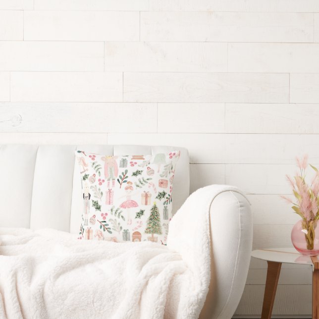 The Nutcracker Holiday Watercolor Cushion (Couch)