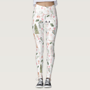 The Nutcracker Holiday Watercolor Leggings