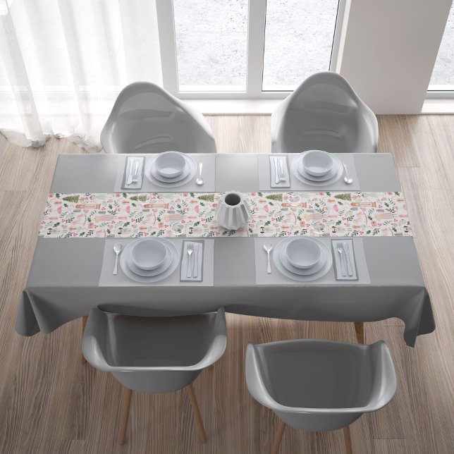 The Nutcracker | Holidays Short Table Runner (white runner the nutcracker holidays)