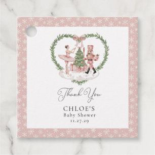 The Nutcracker Little Sugarplum Girl Baby Shower Favour Tags