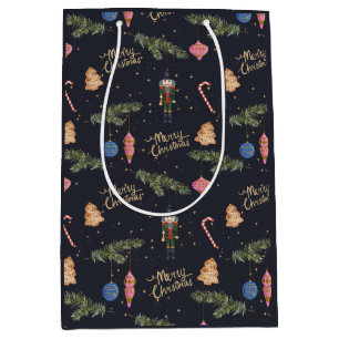 The Nutcracker, navy  Medium Gift Bag
