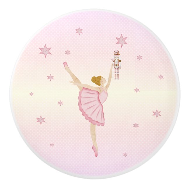 The Nutcracker Suite - Ballerina Ceramic Knob (Front)