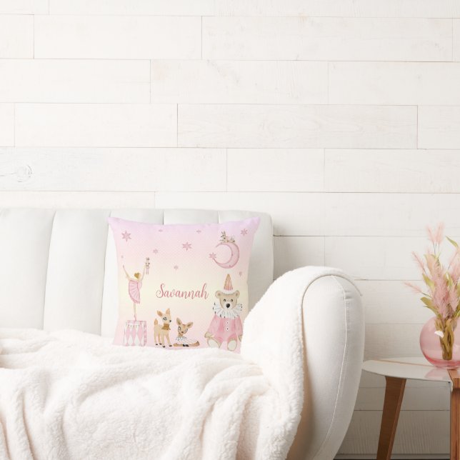 The Nutcracker Suite Personalised Pink Nursery Cushion (Couch)