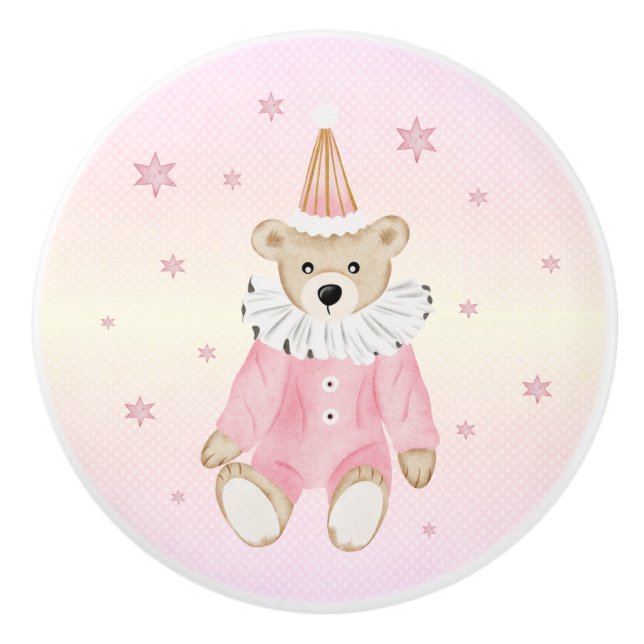 The Nutcracker Suite - Teddy Bear Ceramic Knob (Front)