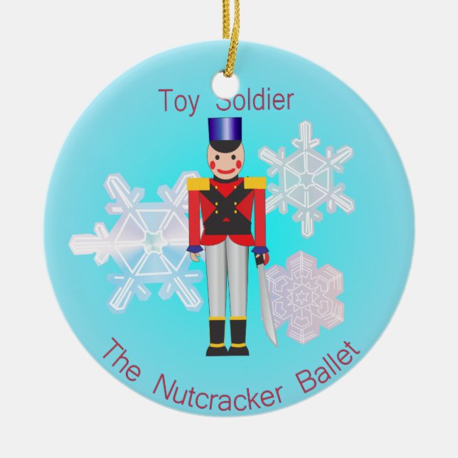 The Nutcracker - Toy Soldier Ceramic Ornament (Front)