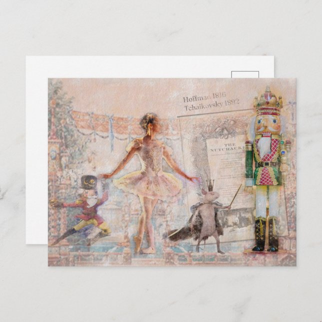 "The Nutcracker" Vintage Christmas Postcard (Front/Back)