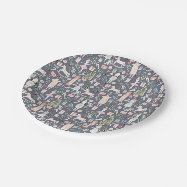 The Nutcracker watercolor holiday Paper Plate (Angled)