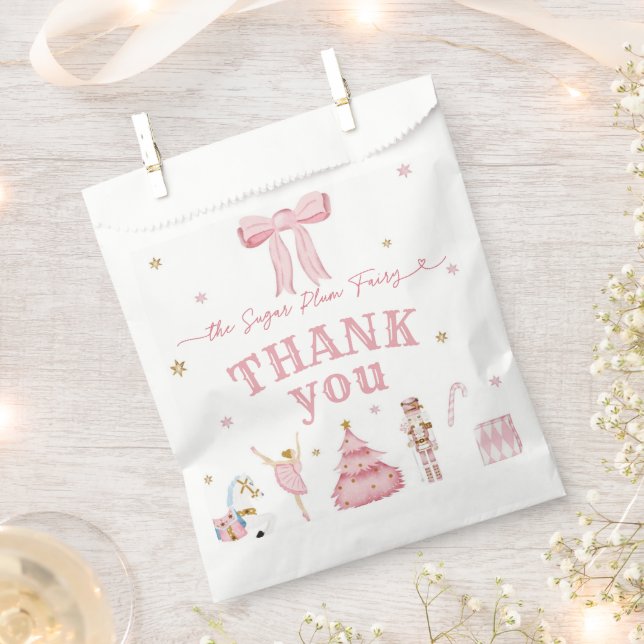 The Nutcracker Winter Onederland 1st Birthday Favour Bag (Clipped)