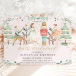 The Nutcracker Winter Onederland 1st Birthday  Inv Invitation<br><div class="desc">Personalise this chic winter onederland first birthday party invitation with your party details easily and quickly,  simply press the customise it button to further re-arrange and format the style and placement of the text.   Matching items available in store!  (c) The Happy Cat Studio.</div>