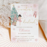 The Nutcracker Winter Onederland 1st Birthday  Invitation<br><div class="desc">Personalise this sweet pink winter onederland first birthday party invitation with your party details easily and quickly, simply press the customise it button to further re-arrange and format the style and placement of the text.  Featuring whimsical characters from the Nutcracker in sweet pastel colours. Perfect for your little snowflake's first...</div>