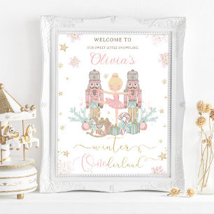 The Nutcracker Winter Onederland 1st Birthday Poster
