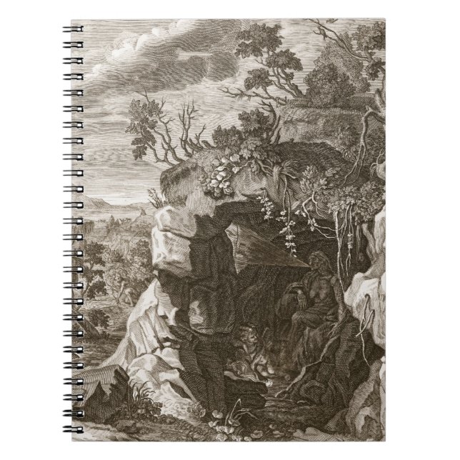 The Nymph Echo Changed into Sound, 1731 (engraving Notebook (Front)