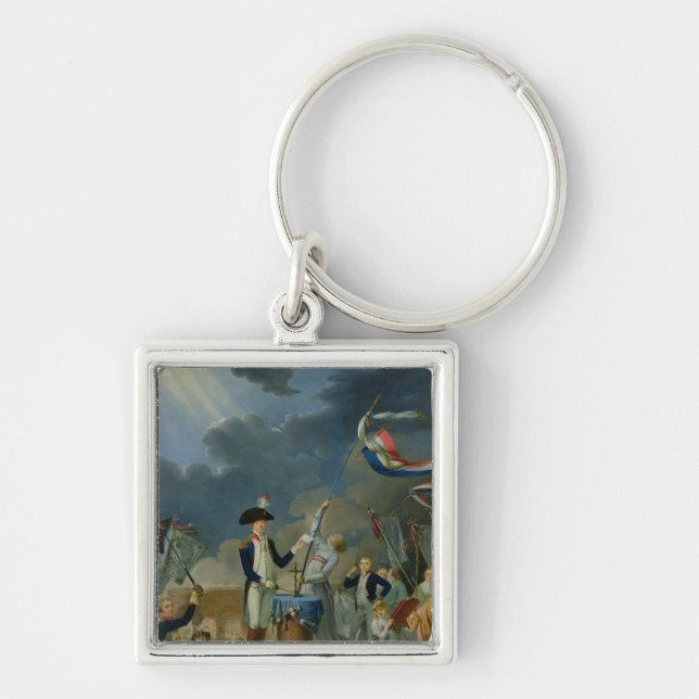 The Oath of Lafayette Key Ring (Front)