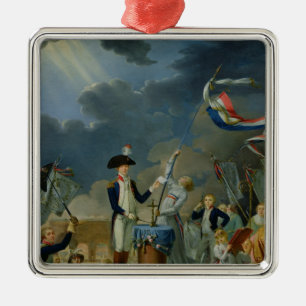 The Oath of Lafayette Metal Ornament