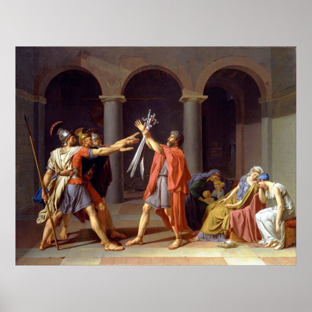 The Oath of the Horatii, 1784 Poster (Front)