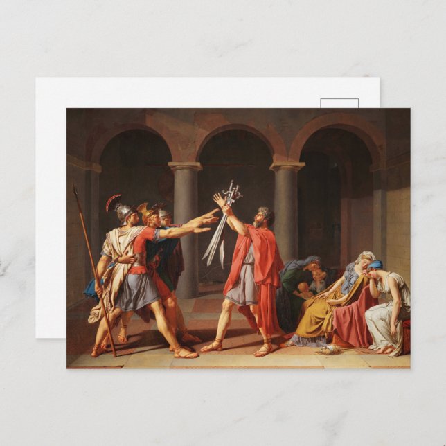 The Oath of the Horatii by Jacques-Louis David Postcard (Front/Back)