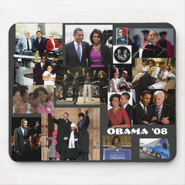 The OBAMA collage Mouse Pad (Front)