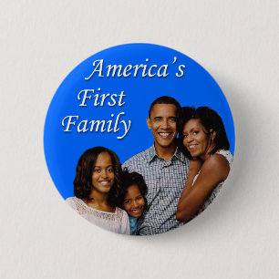 The Obamas: America's First Family 6 Cm Round Badge