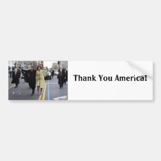 the obamas, Thank You America!, Bumper Sticker