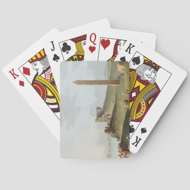 The Obelisks at Alexandria, called Cleopatra's Nee Playing Cards (Back)