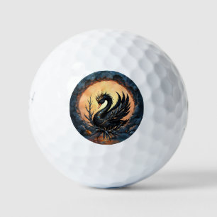 The Obsidian Swan of Moonlit Grace. In the twiligh Golf Balls