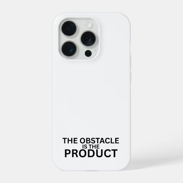 The Obstacle Is The Product Minimalist  iPhone Case (Back)