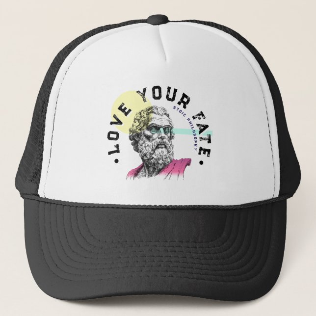The Obstacle Is The Way – Marcus Aurelius Quote Trucker Hat (Front)