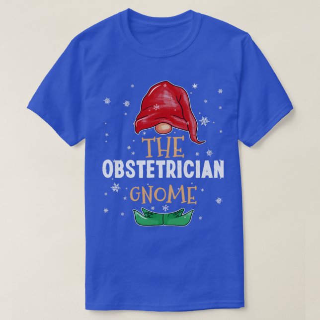 The obstetrician Gnome Family Matching Christmas O T-Shirt (Design Front)