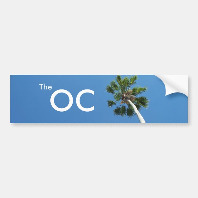 The OC Orange County California Bumper sticker Art (Front)
