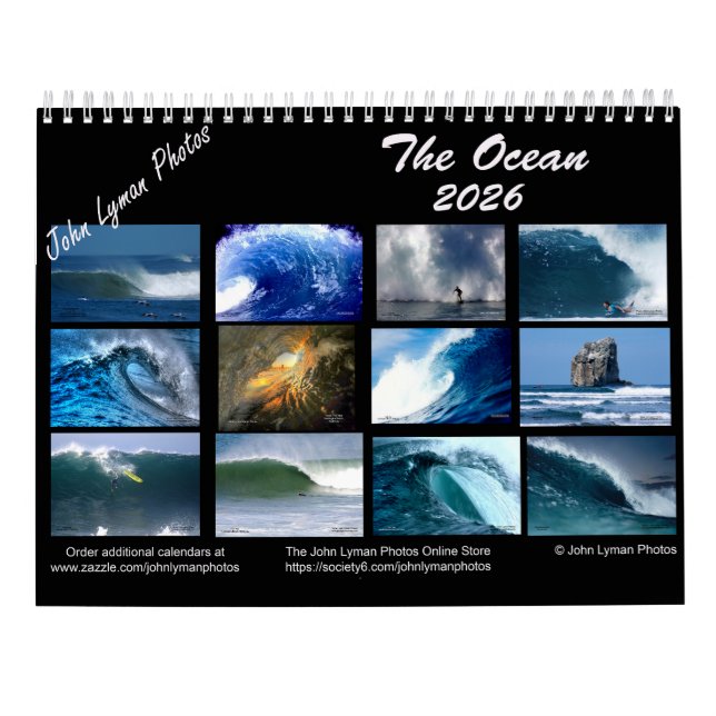 The Ocean 2026 Calendar (Back)