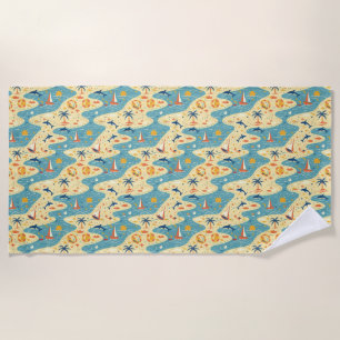 The Ocean Breeze Puts My Mind At Ease Beach Towel