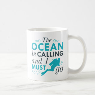 The Ocean Is Calling Coffee Mug
