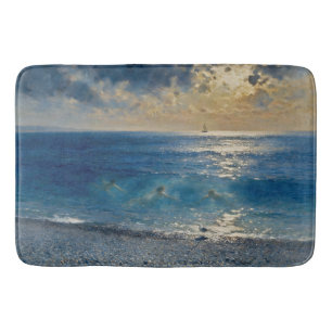 The Ocean Keeps Secrets – A Compelling Seascape Bath Mat