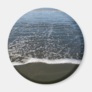 The Ocean Tide Washing Ashore Magnet