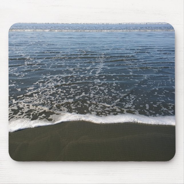 The Ocean Tide Washing Ashore Mouse Pad (Front)