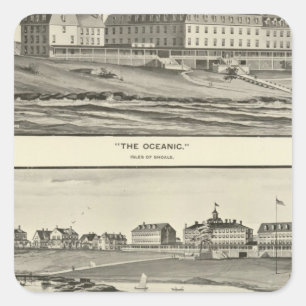 The Oceanic, Appledore House Square Sticker