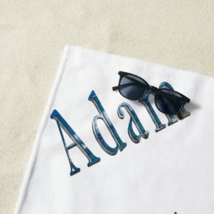 "The Ocean's Whisper: The Name Is Adam Beach Towel