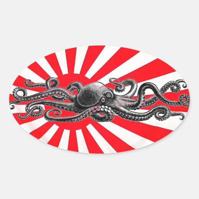 The Oct8pus sticker! Oval Sticker (Front)