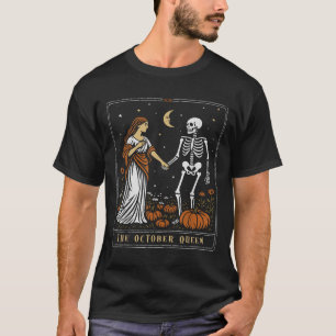 The October Queen Tarot Card Halloween Spooky Seas T-Shirt
