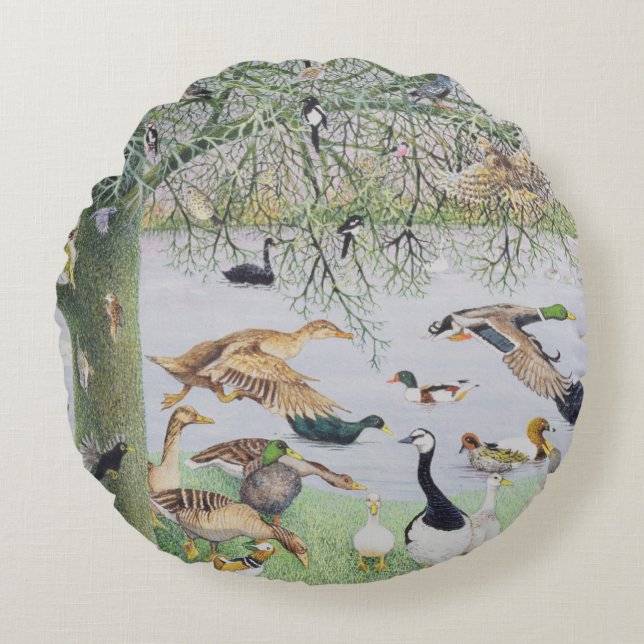 The Odd Duck Round Cushion (Front)