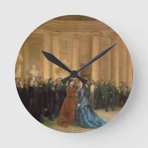 The Odeon Theatre, Paris, 1869 (oil on canvas) Round Clock