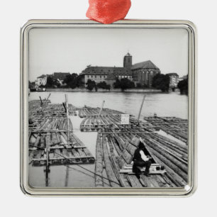 The Oder at Breslau Poland, c.1910 Metal Ornament