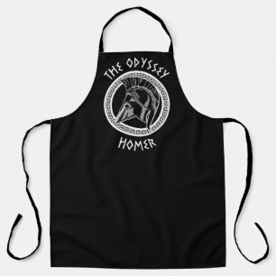 The Odyssey Homer Greek Helmet Ancient Mythology I Apron